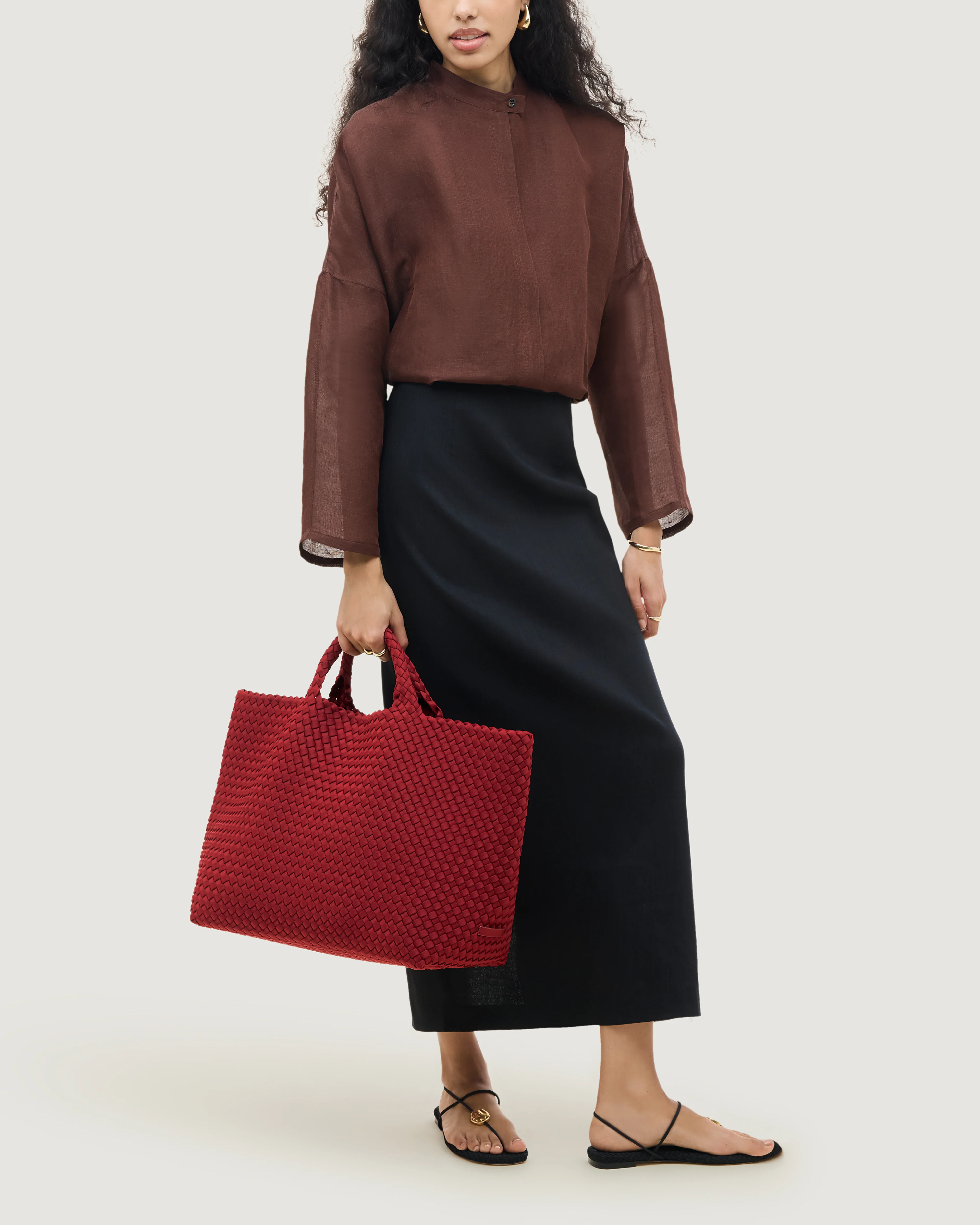 St. Barths Large Tote | Rosso - Image 6