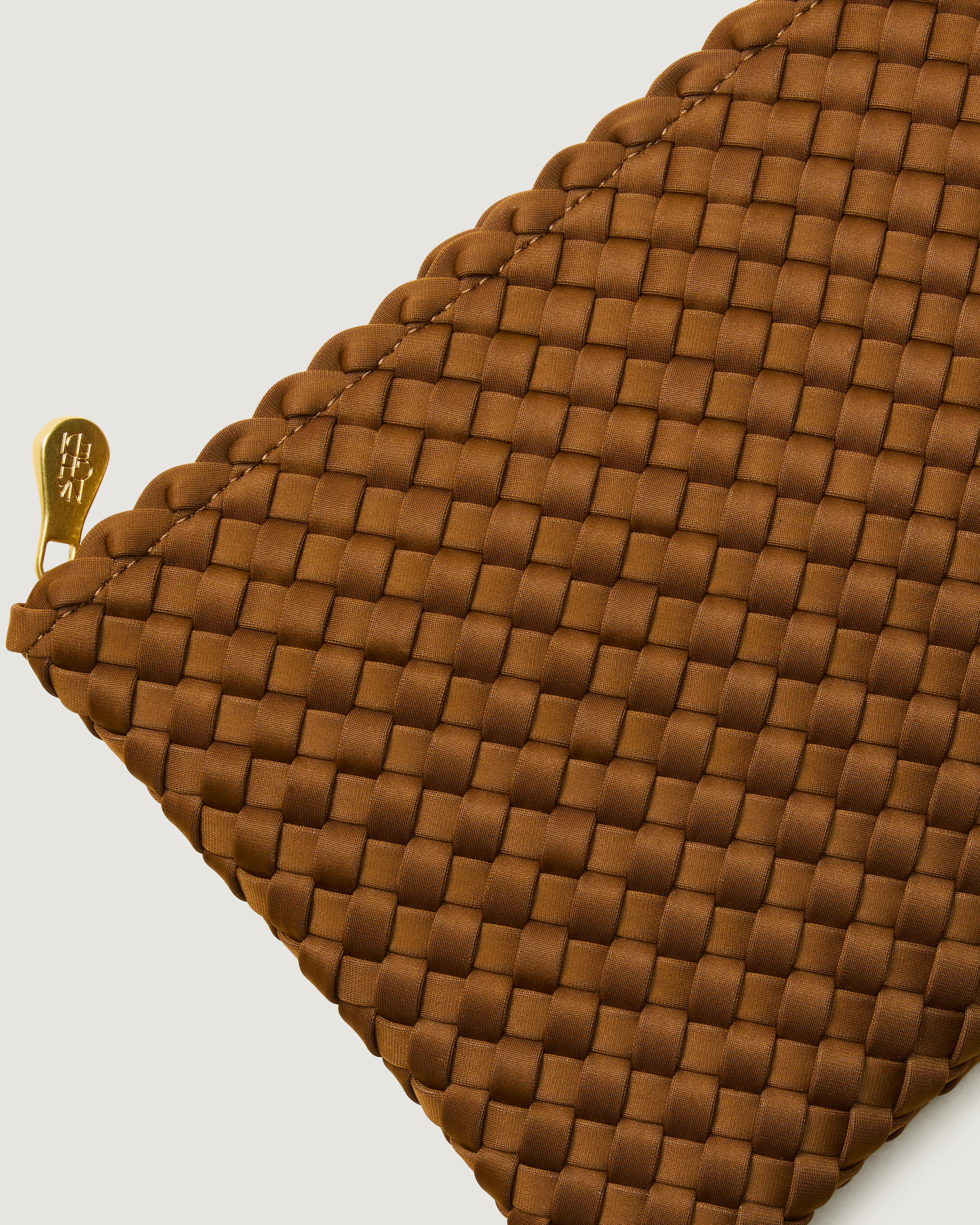 St. Barths Medium Tote with Evil Eye Charm | Teak - Image 3