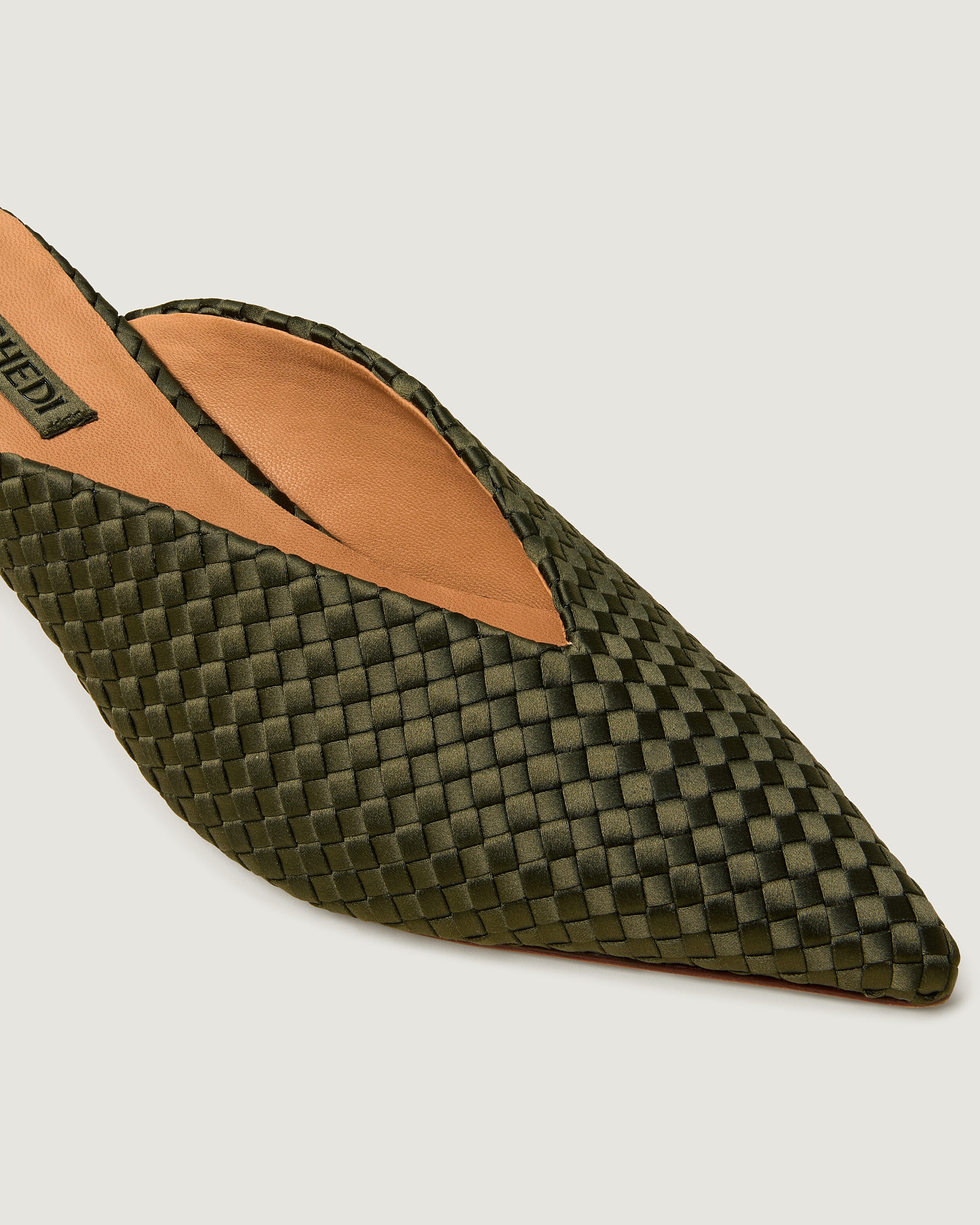 Strada Kitten Heel Satin | Juniper - Image 2